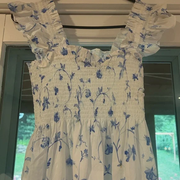 Hill House Blue Floral Maxi Nap Dress - Picture 3 of 3